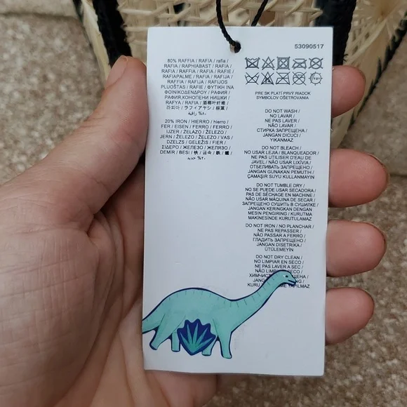 Mango bicolor raffia bag limited edition 2019 - Picture 9 of 10